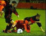Eindhoven, 22 november 2003
Interland damesvoetbal Nederlnad-Belgie, eindstand 3-0
Sandra Muller