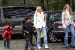 Amsterdam 3 november 2004
Angela Kluivert bij voetballen zoons. Angela samen met Ruben  Quinty en Justin