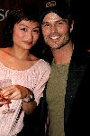 Amsterdam 18 november 2004
Presentatie 2goTV (vodafone) in de Kroon.
Arie Boomsma met petje en vriendin