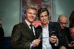 Amsterdam 18 november 2004
Presentatie 2goTV (vodafone) in de Kroon.
Bastiaan Ragas en Winston Gerschtanowitz met gsm