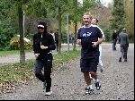 Amsterdam 31 oktober 2004
Connie Breukhoven hardlopen met Hans Breukhoven en PA Edwin in Vondelpark