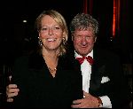 Arnhem 19 november 2004
Gala van de Ronnie Tober Foundation.
Dorien Ouborg met Willibrord Frequin