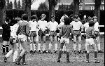 Edwin Smulders in aktie voor PSV TOP B Jeugd tegen Fretin (Frankrijk ) 3 april 1983
En Erwin Dekker