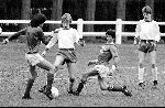 Edwin Smulders in aktie voor PSV TOP B Jeugd tegen Fretin (Frankrijk ) 3 april 1983
Erwin Dekker