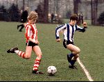 Edwin Smulders spelend voor PSV tegen EVV Eindhoven
1981