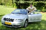 Dommelen, 25 April 2004
Edwin Smulders bij zijn Audi A4 Cabrio 2.5 diesel