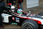 Donnington 25 november 2003
Trust & Minardi in donnington
edwin smulders met bruni en jos verstappen  in formule 1 wagen