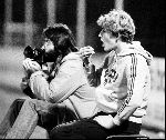 Eindhoven , 22 augustus 1981 PSV-Nottingam Forest, eindstand 1-2
Edwin Smulders als ballenjongen