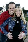 Fijnaart 25 november 2004
Frans Bauer zijn zwangere vrouw Mariska Bauer