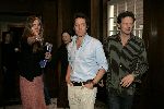 Amsterdam 8 november 2004
Bridget Jones Diary  acteurs Renee Zellweger Hugh Grant en Colin Firth in hotel de Grand.