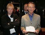 Amsterdam 17 november 2004
Presentatie boek Jaap Jongbloed enSimon Vuyk.
Jaap Jongbloed en Simon Vuyk