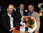 Amsterdam 17 november 2004
Presentatie boek Jaap Jongbloed enSimon Vuyk.
Simon Vuyk Han Jahae en Jaap Jongbloed