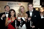 Amsterdam 9 december 2004
Miljonairs fair in de Rai Amsterdam.
Inge de Bruijn Pieter v d Hoogenband  Leontien v Moorsel en Benno leeser met nieuwe swatch