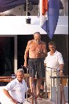 Porte Ercole 3 augustus 2001
PRINS BERNHARD varen met de Jumbo V samen met een vriendin.