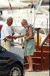 Porte Ercole 23 juli 2002
Prins Willem Alexander en Maxima varen met Prins Bernhard met de Jumbo VI