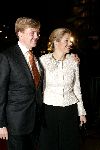 Den Haag 24 november 2004
Feest Prins Friso en Mabel Wisse Smit in danstheater.
Prinses Maxima en Prins Willem Alexander