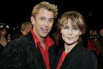 Utrecht 3 november 2005
Premiere Jesus Christ superstar in schouwburg Utrecht.
Angela Schijf met een vriend