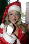 Amsterdam 7 november 2005
Joop v d Ende presenteert musicals van het nieuwe seizoen en nieuwe logo.  chantal Janzen  in kerstmannen outfit