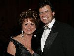 Arnhem 26 november 2005
Gala Ronnie Tober foundation.
Christine Kroonenberg met vriend 
Peter Smulders bv