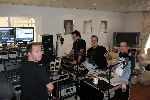 Fijnaart 5 november 2005
Frans Bauer opnames voor show van Edwin Evers van Radio 538 in huiskamer bij Frans thuis.  Rick Romijn(r) en Niels v Baarlen