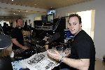 Fijnaart 5 november 2005
Frans Bauer opnames voor show van Edwin Evers van Radio 538 in huiskamer bij Frans thuis. Edwin evers