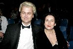 Rotterdam 9 november 2005
Premiere Holiday on ice in ahoy.
Geert Wilders met zijn vrouw Crisztina