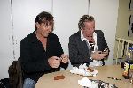 Amsterdam 10 november 2005
Presentatie dvd Gerard Joling en Gordon bij Fame.
eten kroket
