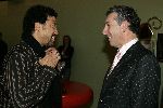 Amsterdam 27 november 2005
Lionel Ritchie optreden voor Holland casino
Linel met direkteur Holland casino, dhr. Kolman