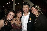 Hilversum14 november 2005
40 jaar BZN in studio 21.
Jack Veerman met dochters en vrouw