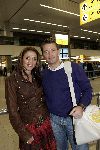 Schiphol 2 november 2005
Leontien v Moorsel met haar man Michael Zijlaard op schiphol. Ze gingen naar New York voor de marathon