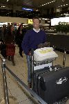 Schiphol 2 november 2005
Leontien v Moorsel met haar man Michael Zijlaard op schiphol. Ze gingen naar New York voor de marathon