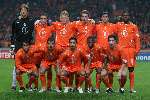 Amsterdam, 12 November 2005
Oefenwedstrijd Nederland-Italie eindstand 1-3
Groepsfoto van het Nederlands elftal voor de wedstrijd Nederland-Italie
© Foto Bart Bel