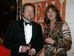Amsterdam 28 november 2005
Beau Monde awards in het hilton.
Petra Bakker Schut met Wouter Kennis