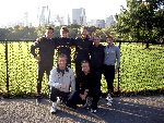 New York 5 november 2005
Leo Echteld Prins Pieter Christiaan Leontien v Moorsel met zus en Michael Zijlaard bij marathon New York.