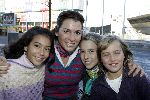 Amsterdam 16 november 2005
Premiere Chicken Little in Pathe arena.
Quinty Trustfull  met dochter en vriendinnen