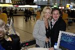Schiphol 2 november 2005
Rene Froger vertrekt met zijn vrouw Natasja Froger via Londen naar New York om daar de marathon te lopen.