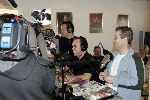 Fijnaart 5 november 2005
Frans Bauer opnames voor show van Edwin Evers van Radio 538 in huiskamer bij Frans thuis.  Rick Romijn(r) en Niels v Baarlen