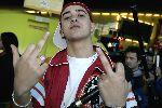 Amsterdam 16 november 2005
Premiere Chicken Little in Pathe arena.
Yes R rapper met middelvinger