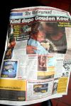 8 Oktober 2006
Krantenartikel in de Telegraaf van de Gouden Kooi