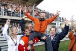 Zandvoort 1 oktober 2006
A1 Grand prix.
Jan Lammers en Jeroen Michel en .... Bleekemolen