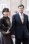 Apeldoorn 8 oktober 2006
Doop Prinses Leonore in het Loo in Apeldoorn.
Jan peter Balkenende met vrouw