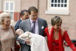 Apeldoorn 8 oktober 2006
Doop Prinses Leonore in het Loo in Apeldoorn.
Prinses Laurentien Prins Constantijn Koningin Beatrix Laurens jan Brinkhorst Prinses Eloise Prins Claus Cazimir en Eleonor.
Peter Smulders bv