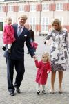 Apeldoorn 8 oktober 2006
Doop Prinses Leonore in het Loo in Apeldoorn.
Prinses Maxima met Prins Willem Alexander Prinses Alexia en Prinses Amalia