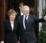 Rotterdam 16 september 2006
Herdenkingsdienst voor hr v Vollenhoven in Hulskamp gebouw.
Prinses Margriet en Pieter v Vollenhoven