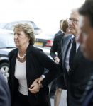 Rotterdam 16 september 2006
Herdenkingsdienst voor hr v Vollenhoven in Hulskamp gebouw.
Prinses Margriet en pieter v Vollenhoven