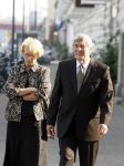 Rotterdam 16 september 2006
Herdenkingsdienst voor hr v Vollenhoven in Hulskamp gebouw.
Ruud Lubbers met zijn vrouw Ria Lubbers