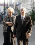 Rotterdam 16 september 2006
Herdenkingsdienst voor hr v Vollenhoven in Hulskamp gebouw.
Ruud Lubbers met zijn vrouw Ria Lubbers