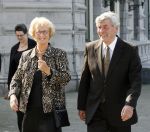 Rotterdam 16 september 2006
Herdenkingsdienst voor hr v Vollenhoven in Hulskamp gebouw.
Ruud Lubbers met zijn vrouw Ria Lubbers