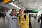 Schiphol 5 oktober 2006
Cast Onderweg naar morgen ONM vertrekken naar Turkije vanweg 25ooe aflevering.
Sander Foppele en ... onm acteur