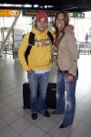 Schiphol 5 oktober 2006
Cast Onderweg naar morgen ONM vertrekken naar Turkije vanweg 25ooe aflevering.
Petra Kachelland en Sander Foppele